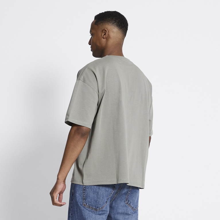 Heavy boxy tee "Mikael" Green